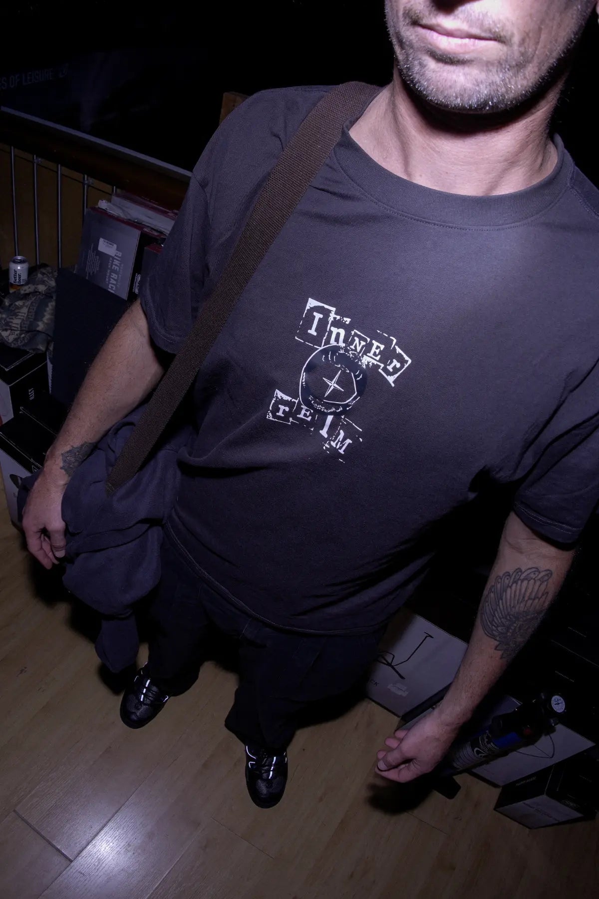 BLACK STAMP TEE | WASHED BLACK