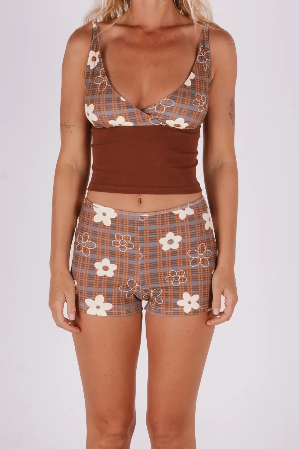HIGHTIME TOP | CHOC GINGHAM