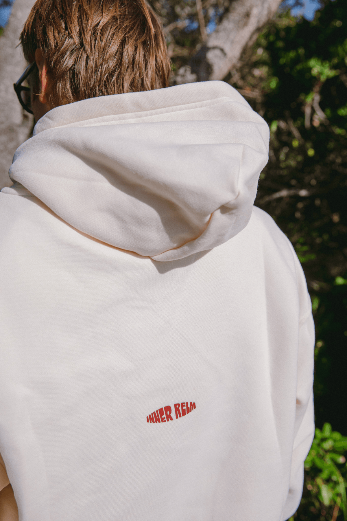 Inner Relm Disrupted Static Hoodie Bone in Bone – Apparel, view 8