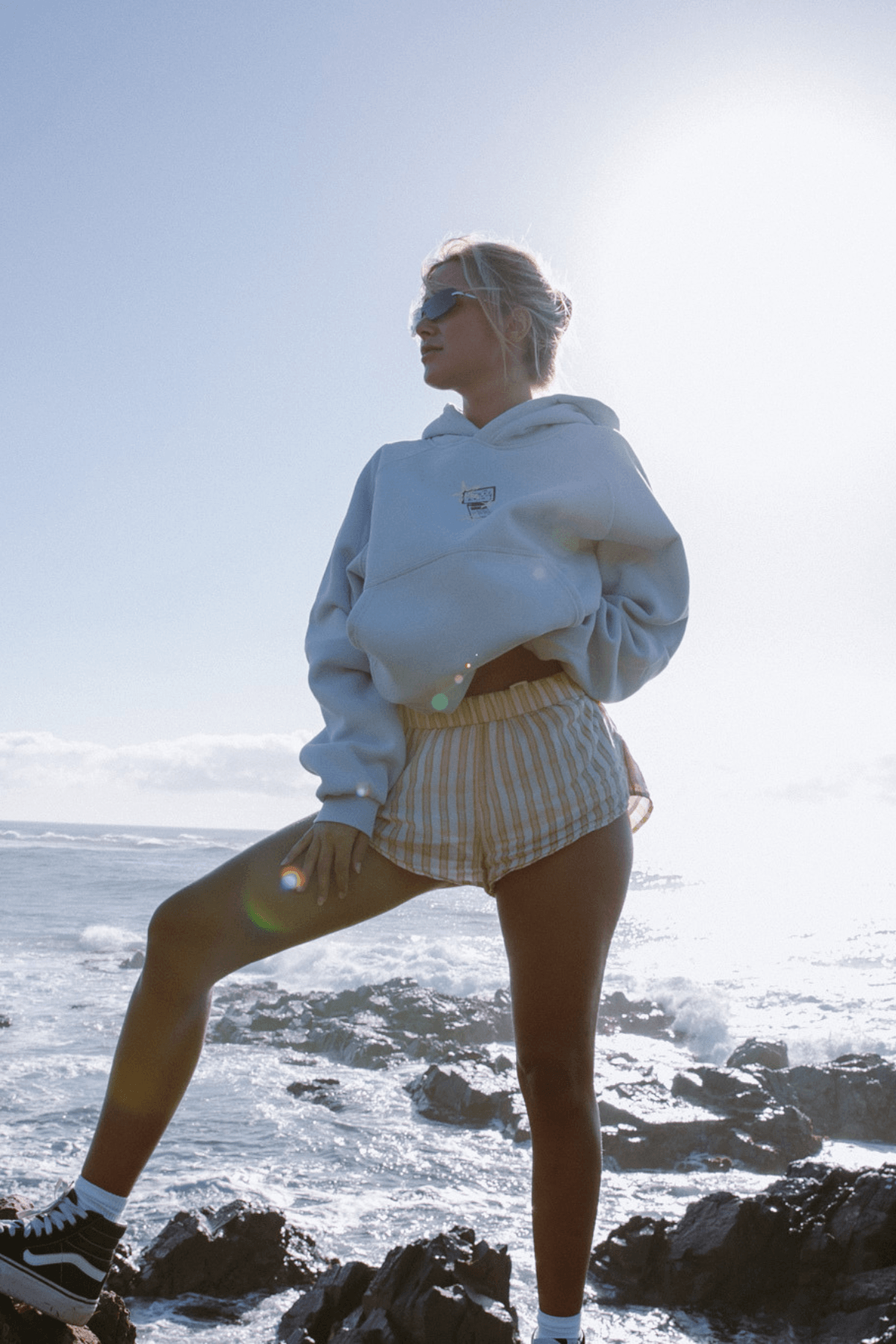 Flip Phone Hoodie | Baby Blue