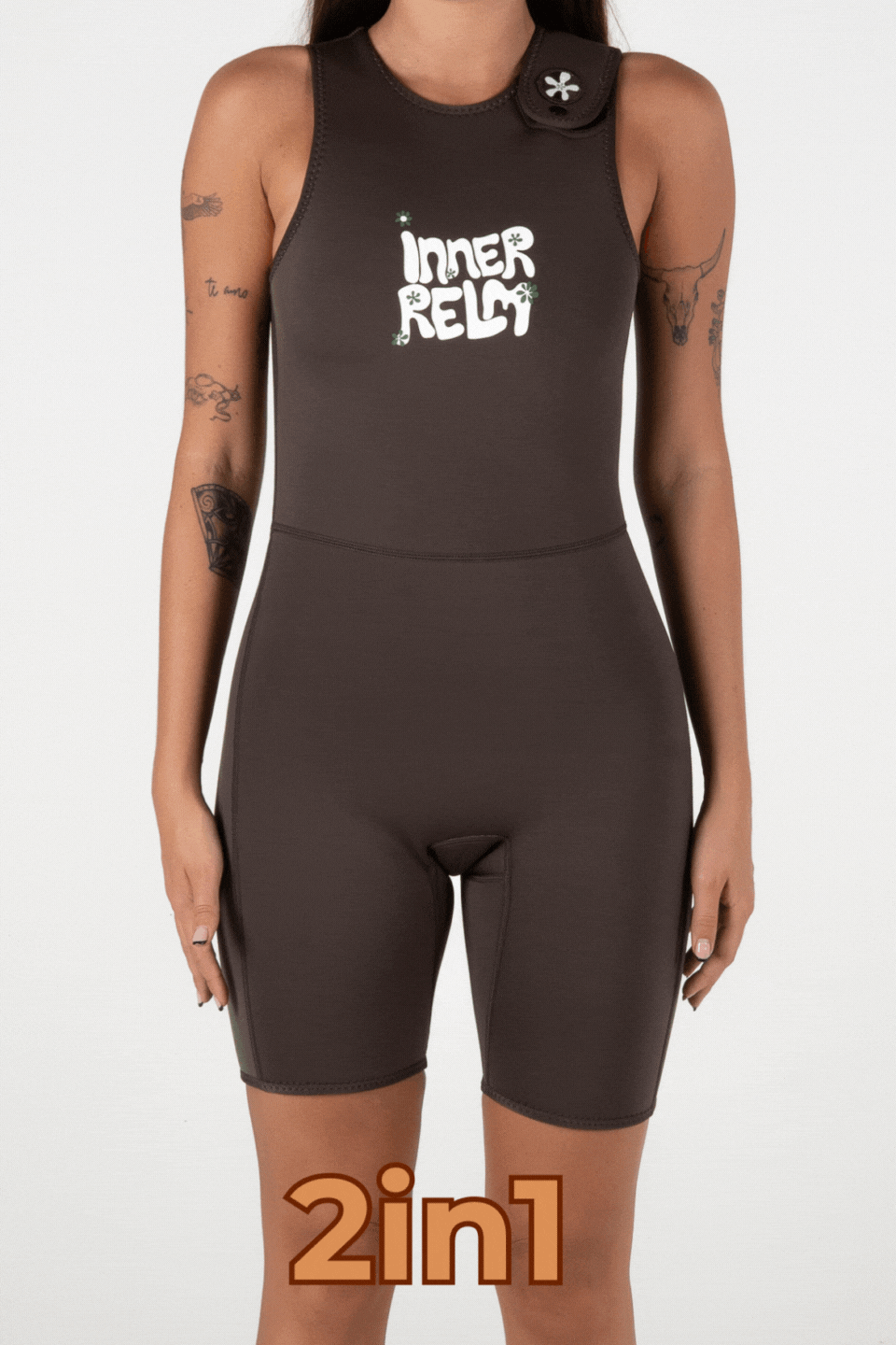 Reverse 2in1 Short Jane | Coco/Green