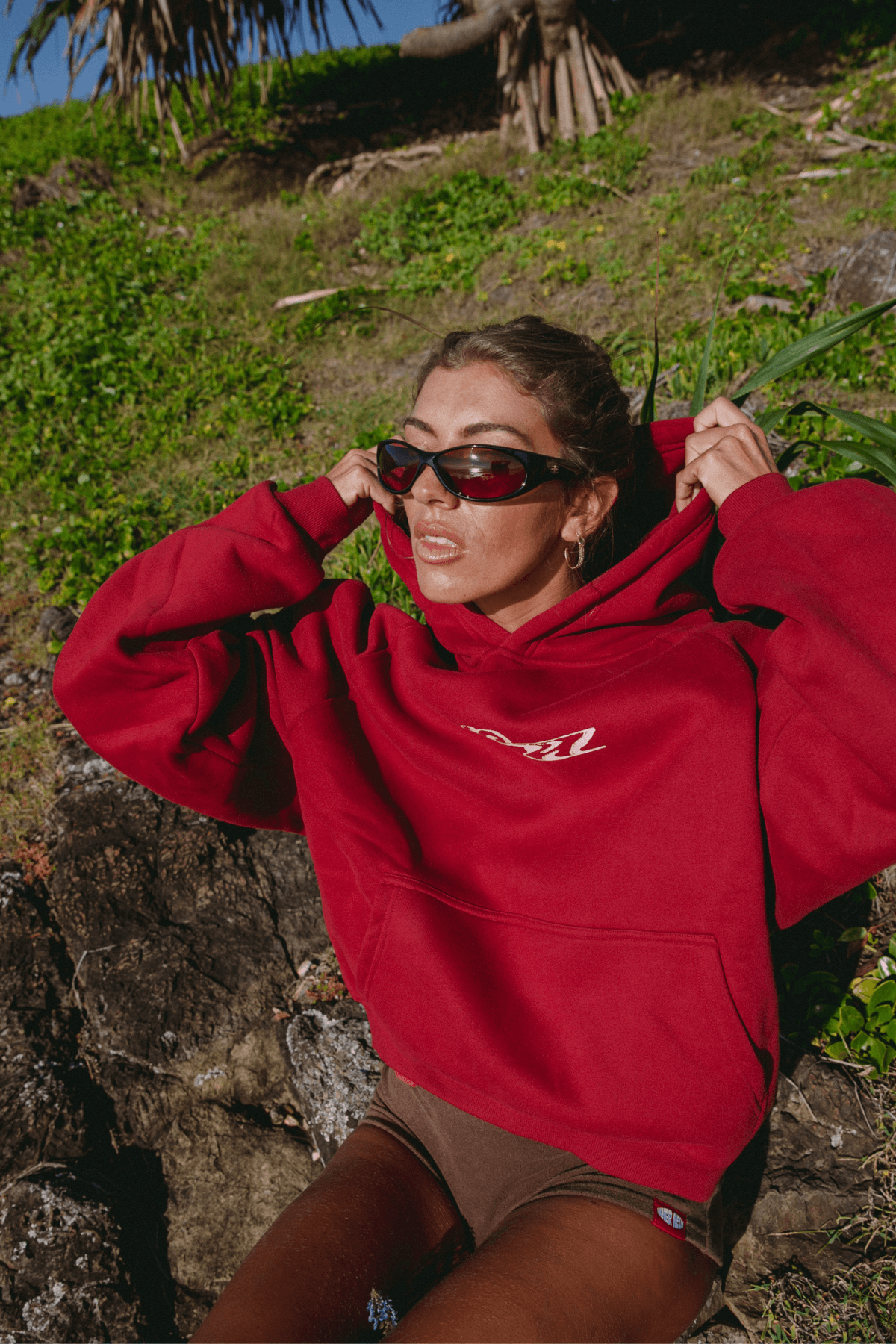 River Rider Hoodie | Wine Red
