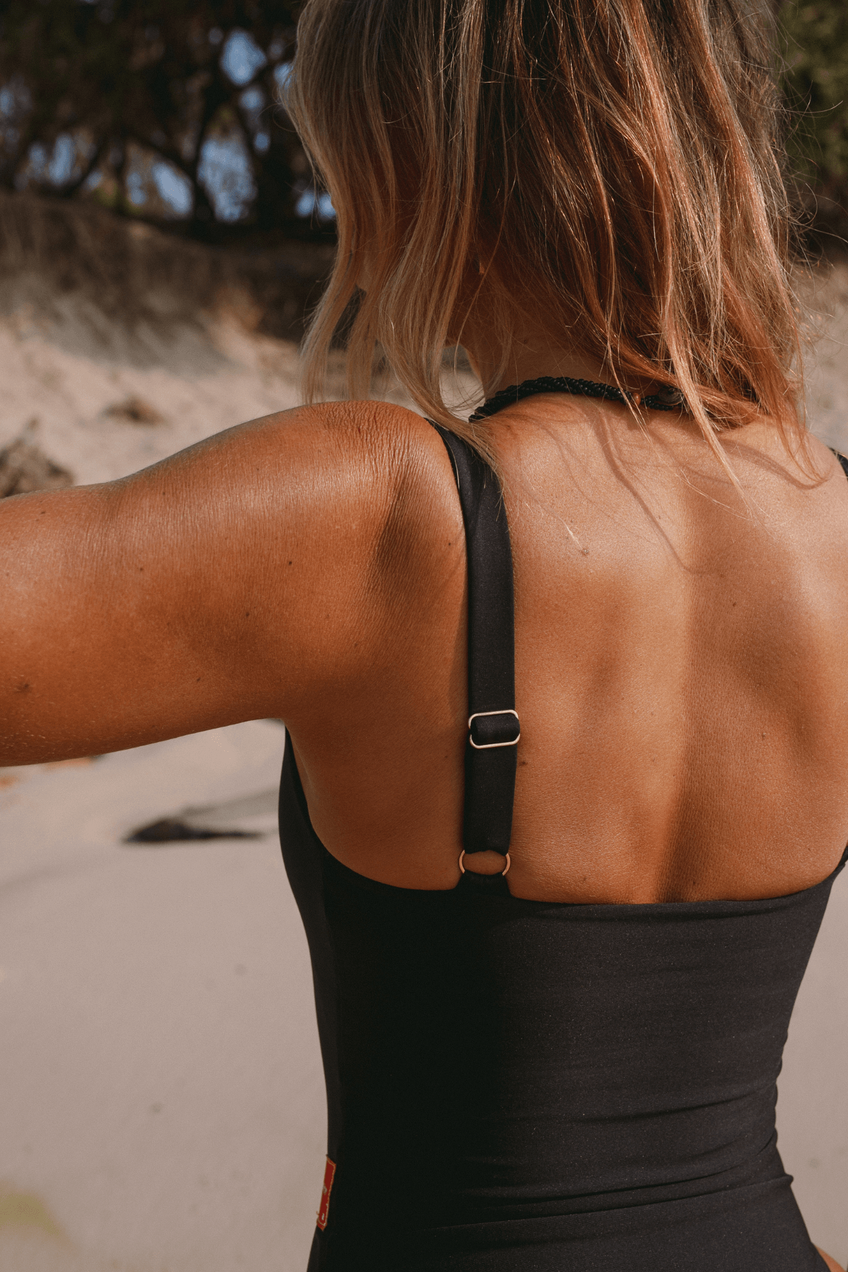 Inner Relm Sundeck One Piece Black in Black – One Piece Swimsuit, view 7