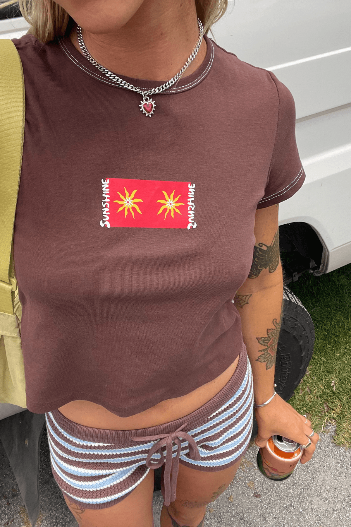 Sunshine Baby Tee | Choc