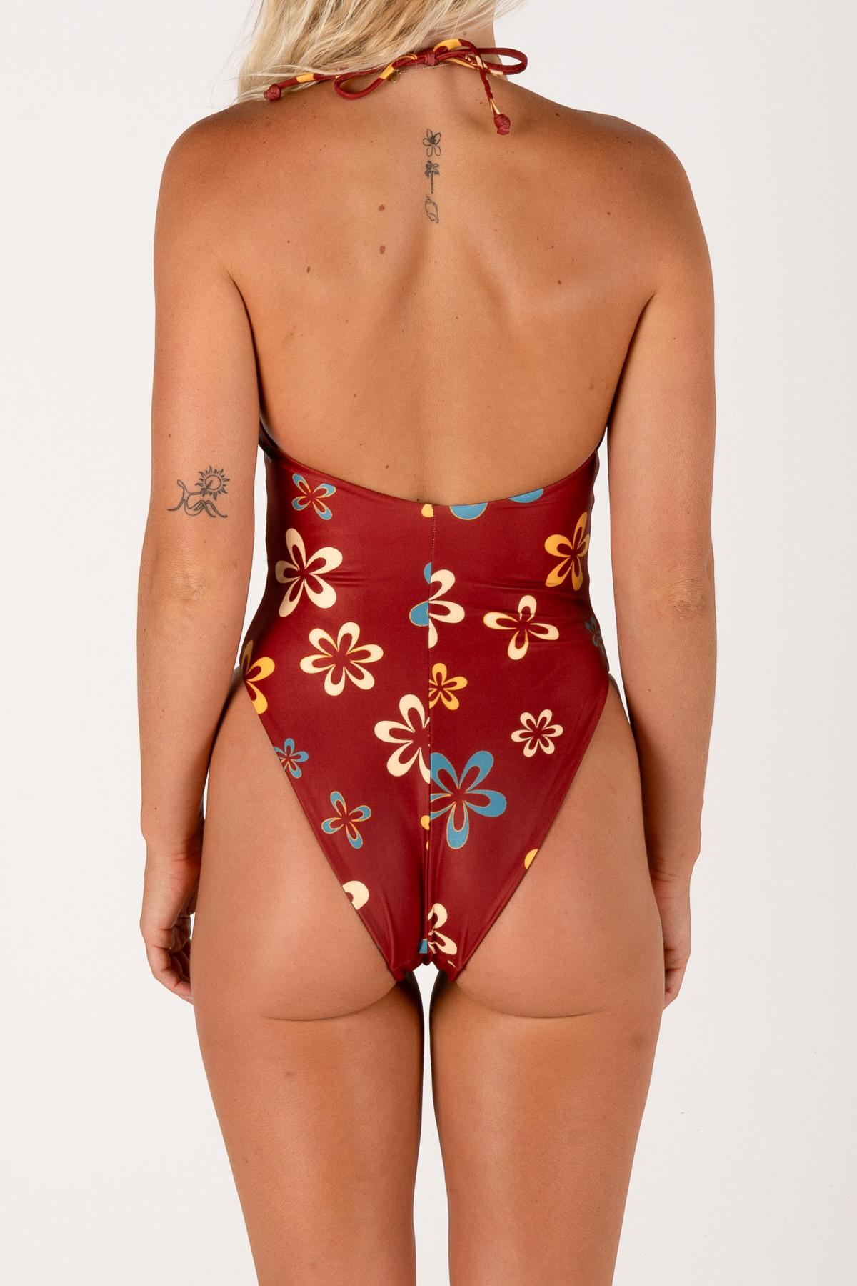 INLOVE ONE PIECE | MAROON FLOWER