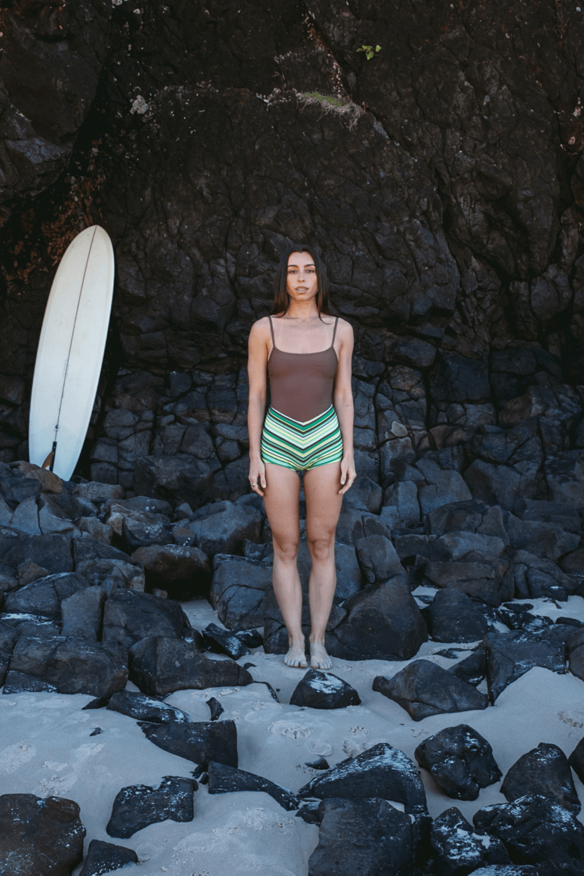HOLIDAY SURF SUIT | GREEN STRIPE