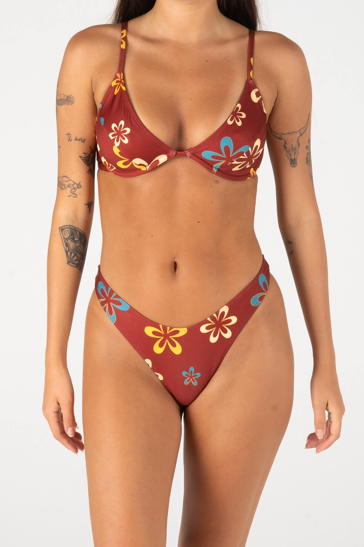 ITSME TOP | MAROON FLOWER