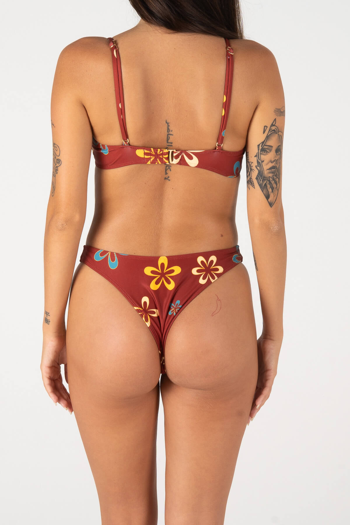 SHECUTE BOTTOMS | MAROON FLOWER