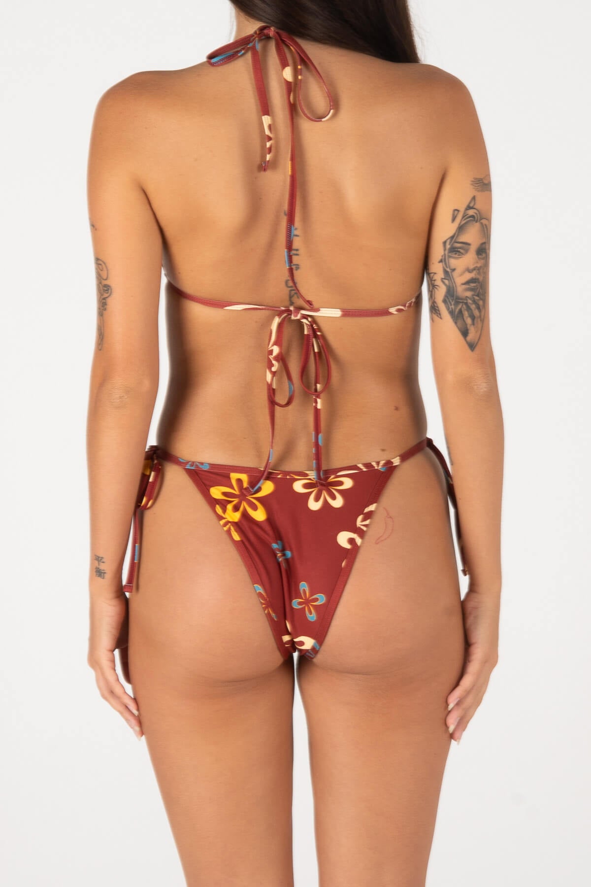 CHEEKYGAL BOTTOMS | MAROON FLOWER