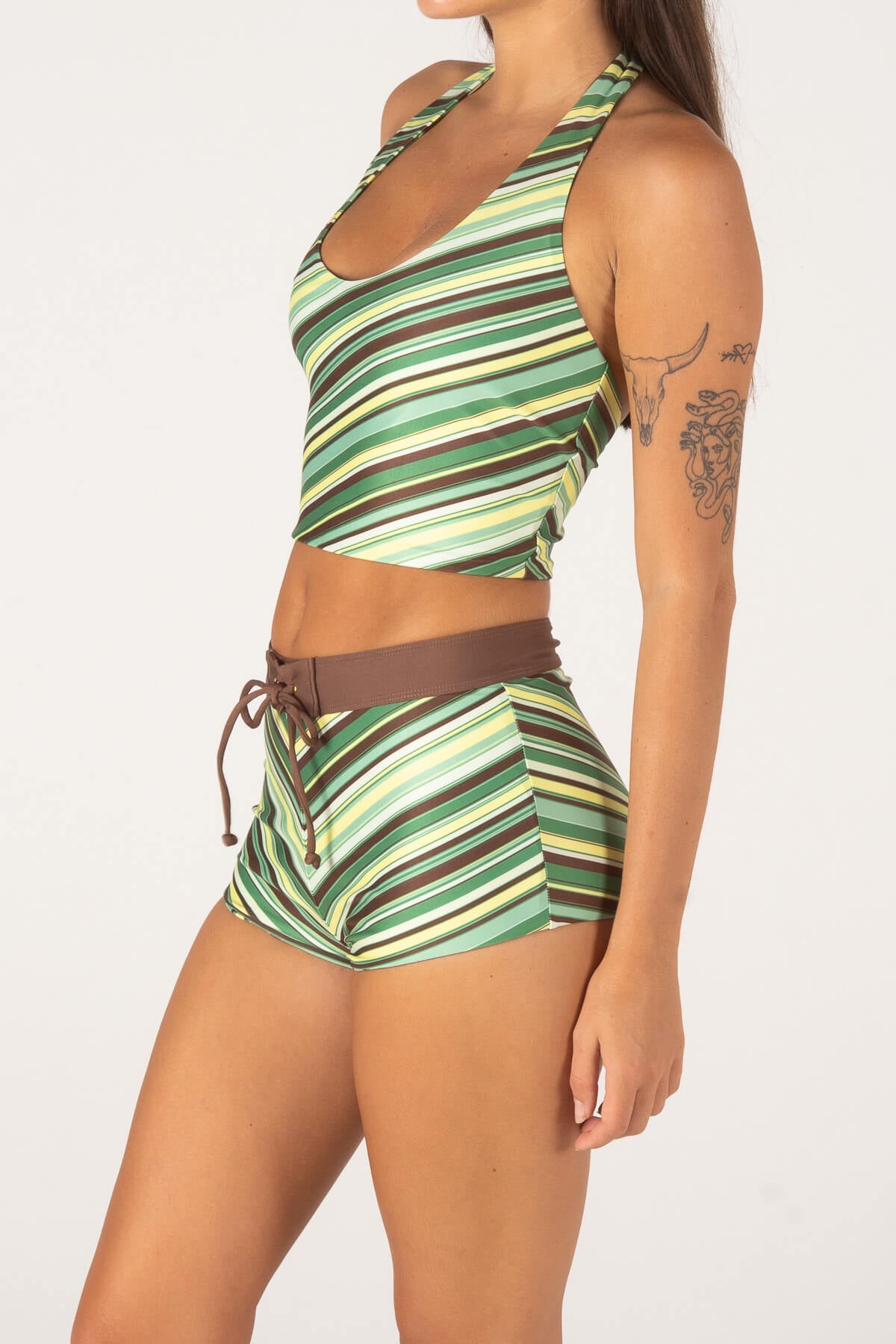 GIMME SHORTS | GREEN STRIPE