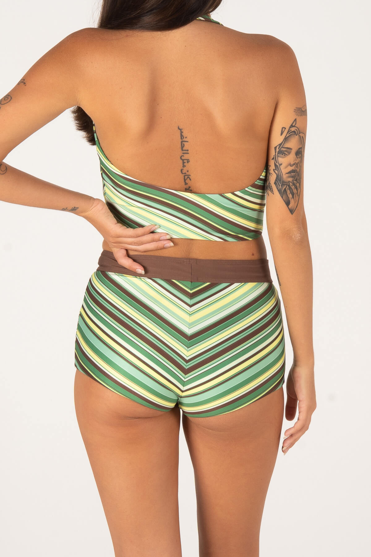 GIMME SHORTS | GREEN STRIPE