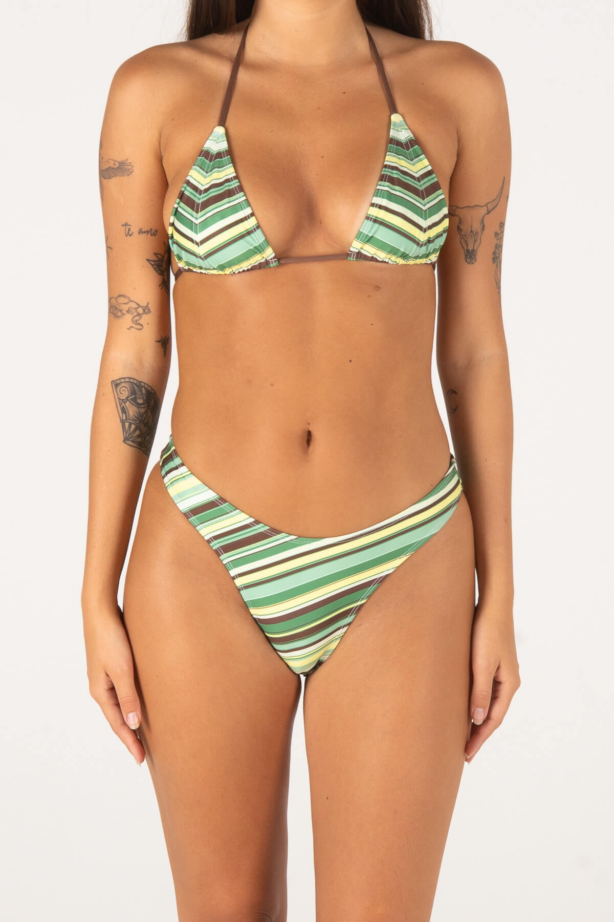TOOBUSY TOP | GREEN STRIPE