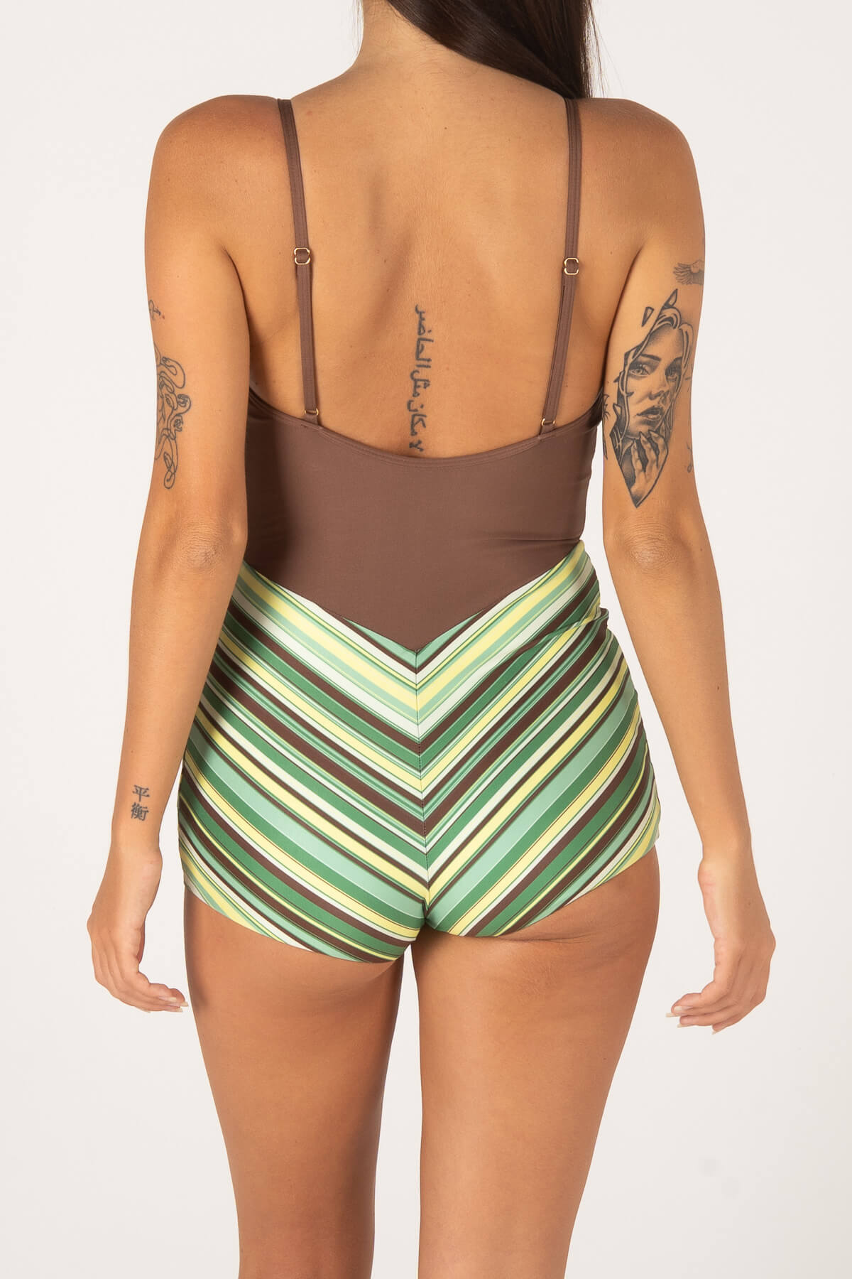 HOLIDAY SURF SUIT | GREEN STRIPE