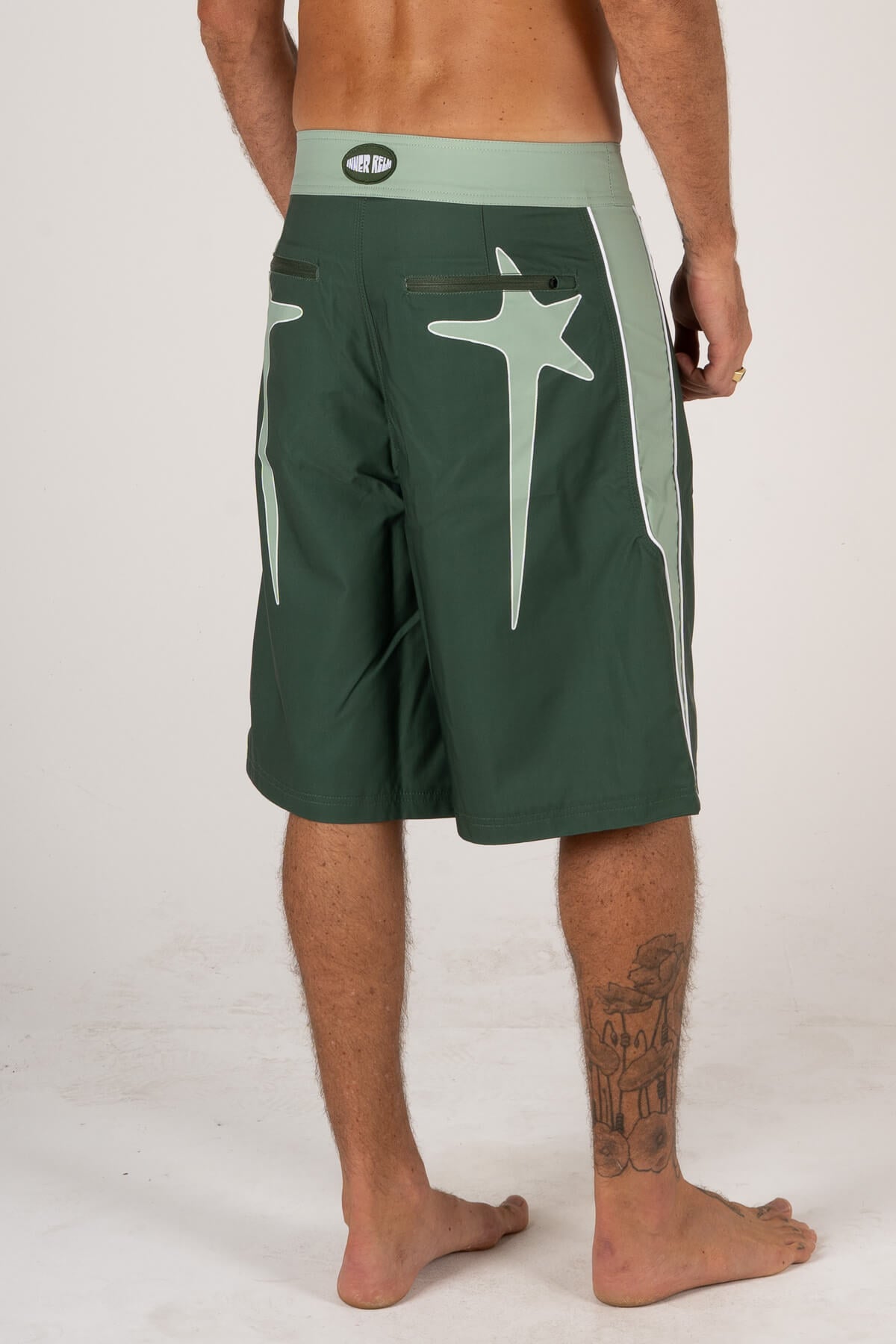 Inner Relm StarMelt Trunks Green in Green – Boardshorts, view 8