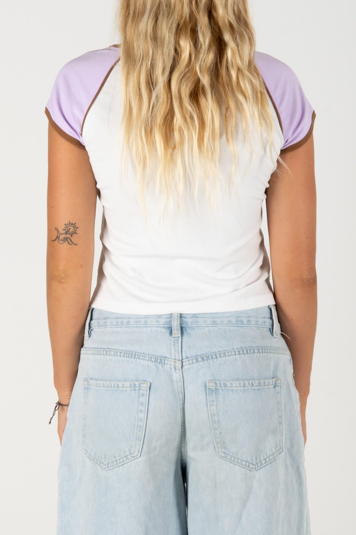 STARSIGN BABY TEE | WHITE/PINK