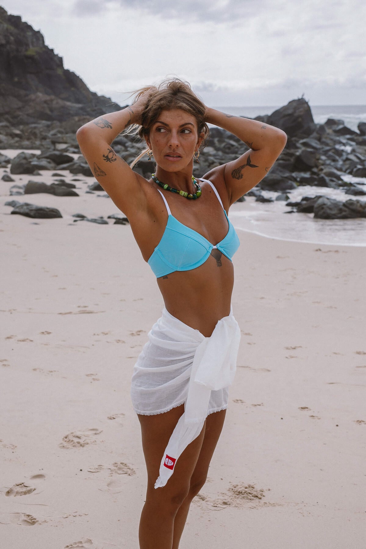 Inner Relm Sarong White in White – Apparel, view 4
