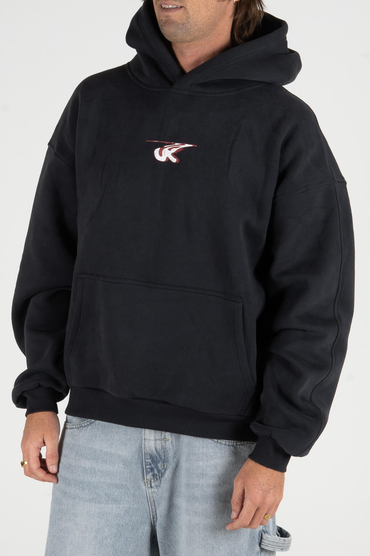 Inner Relm Bad Signal Hoodie Faded Black in Faded Black – Apparel, view 5