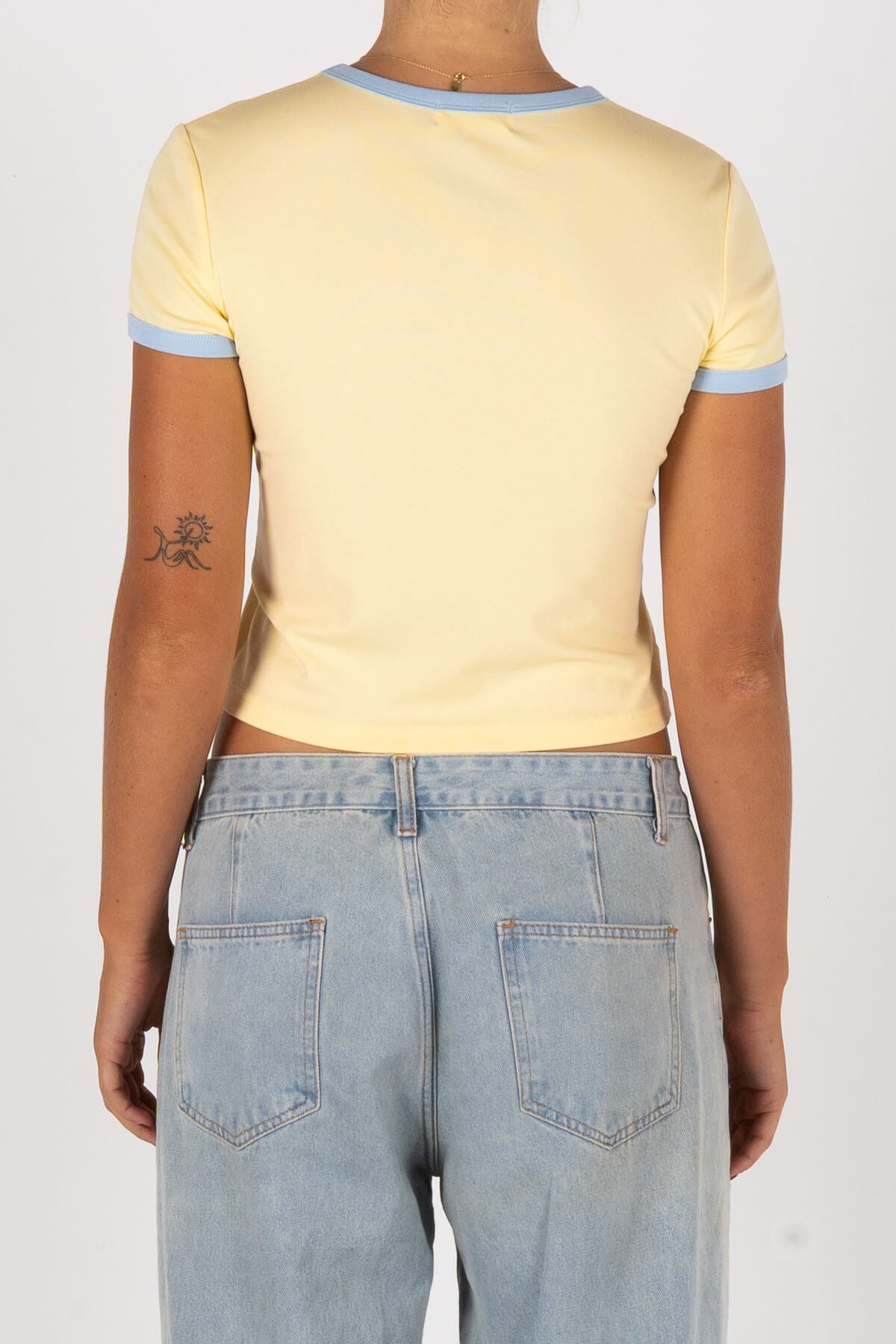 Tetris Baby Ringer Tee | Yellow