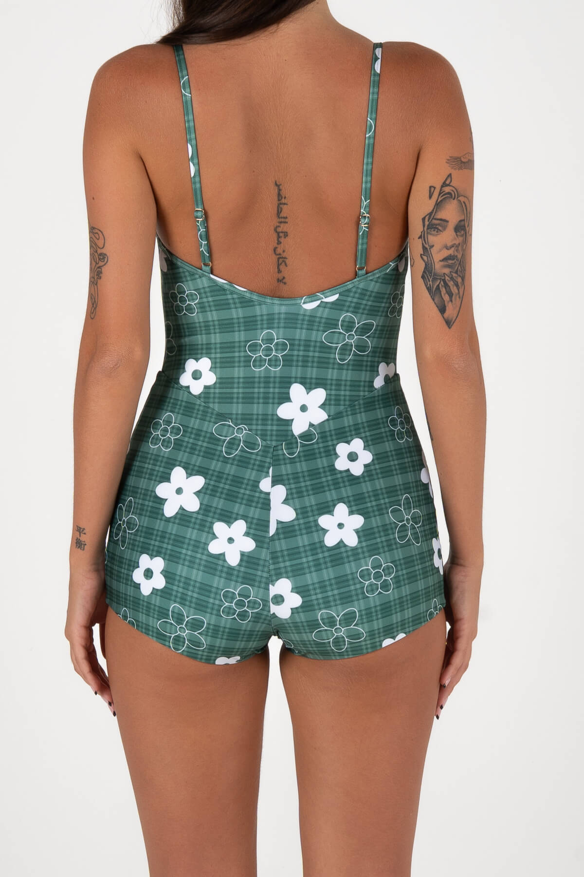 Holiday Surf Suit | Gingham Green