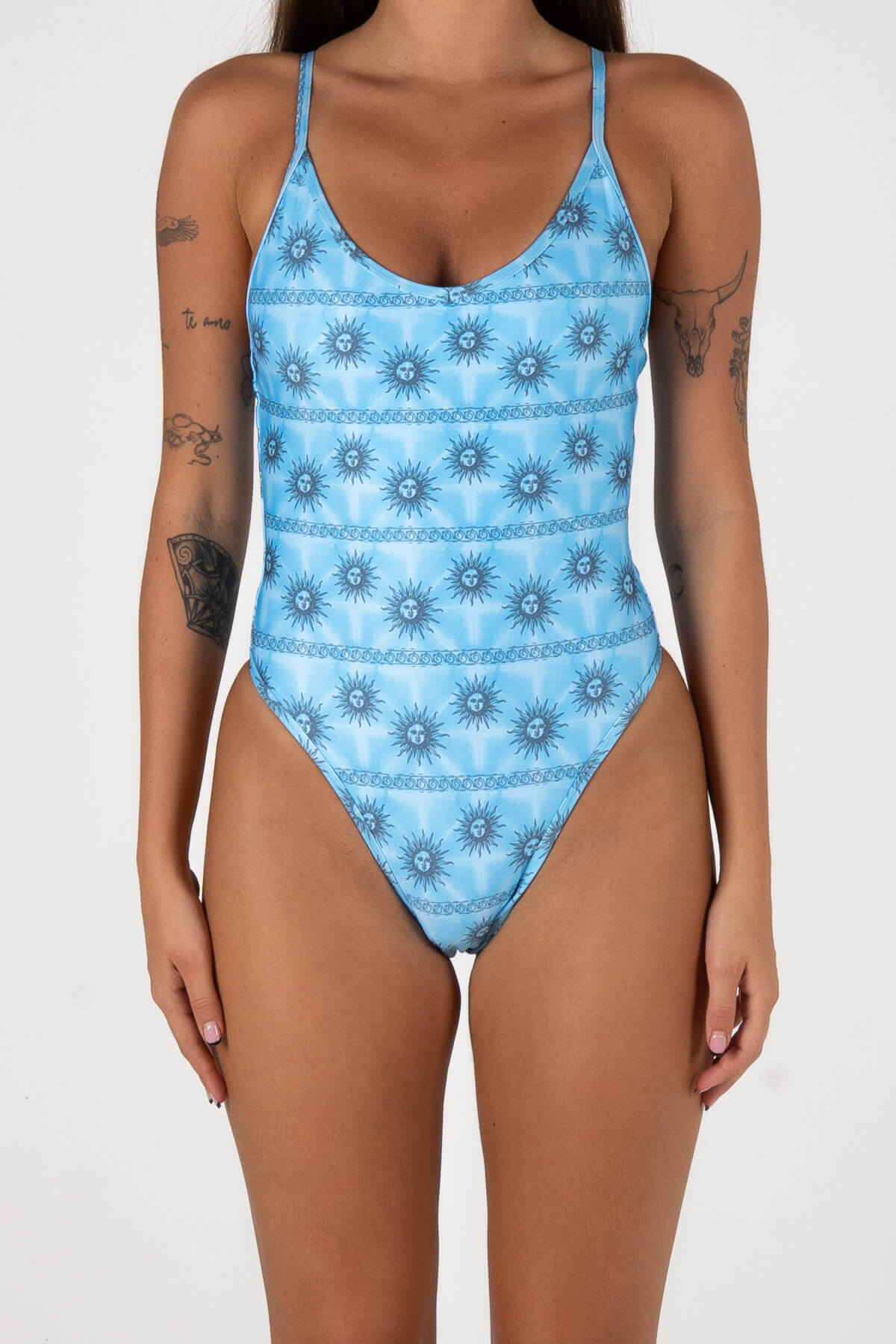 Inner Relm Poolside One Piece Sunny Blue – Women's One Piece Swimsuit