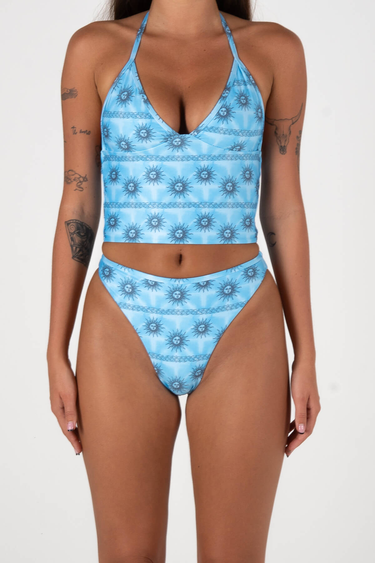 Inner Relm Smoochie Top Sunny Blue – Women's Tankini Bikini Top