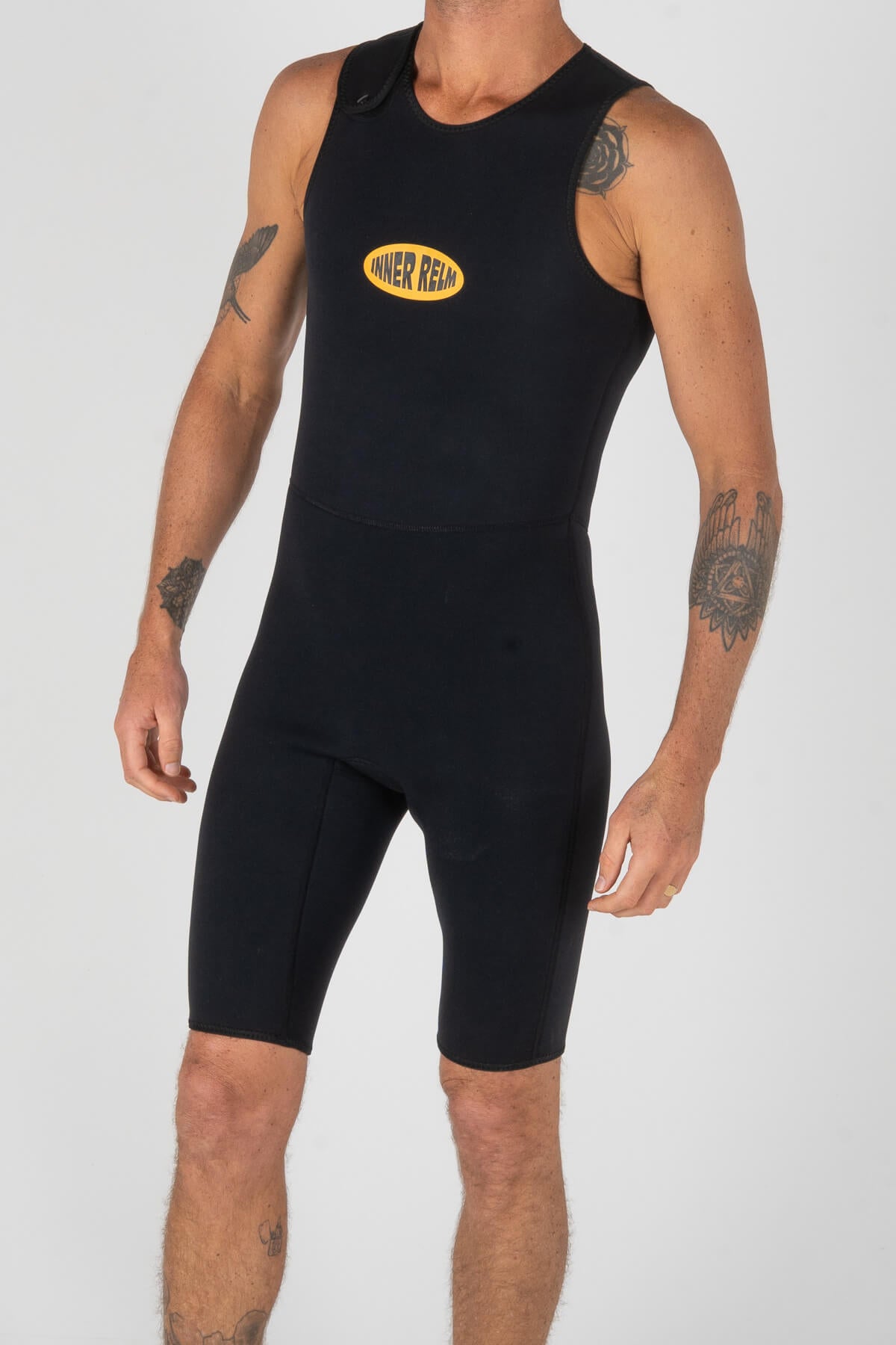 Double Tube 2in1 Short John | Black/Red