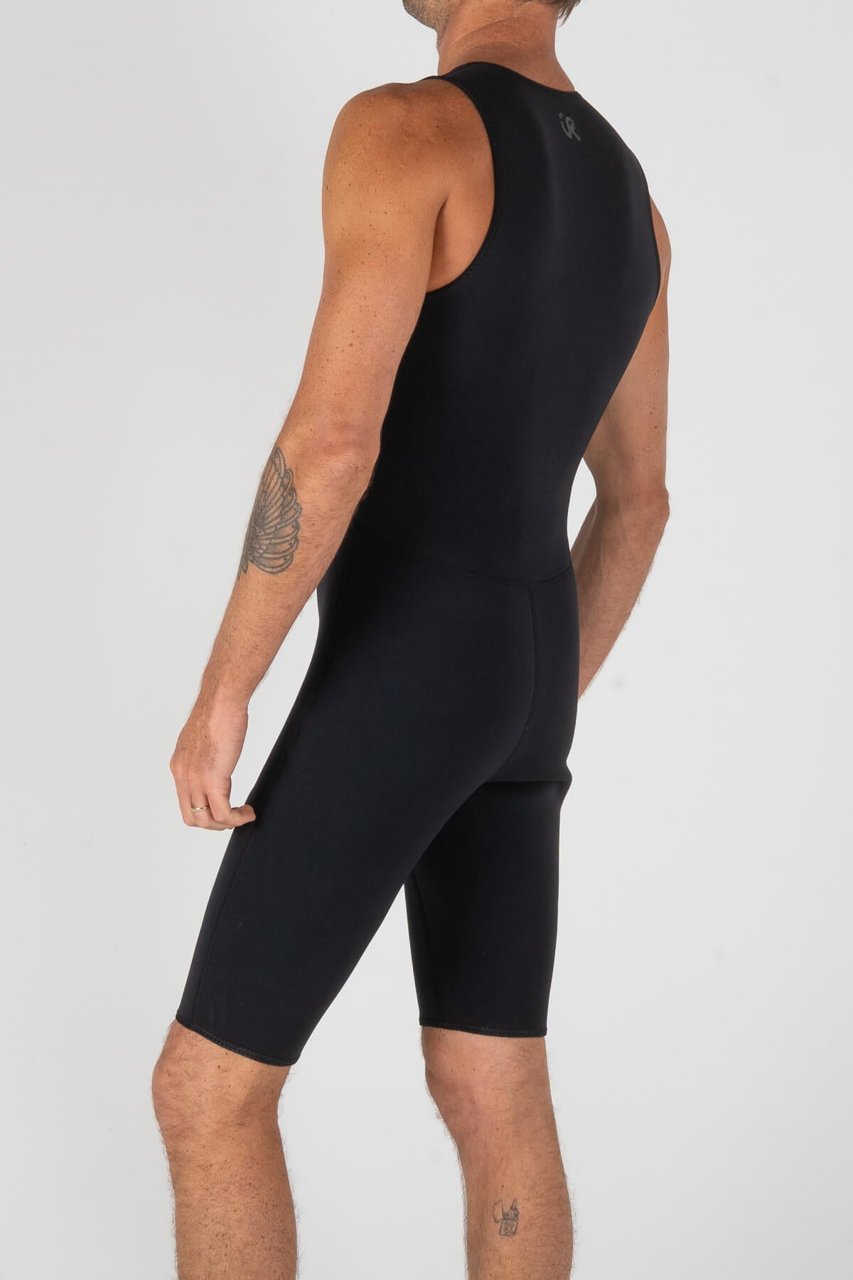 Double Tube 2in1 Short John | Black/Red