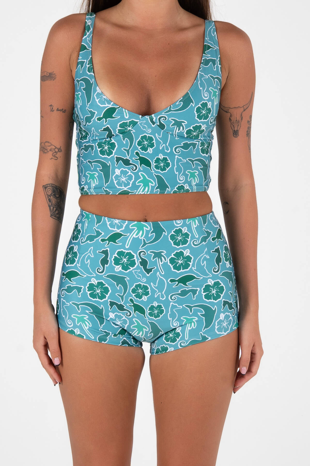 SmileTown Shorts | Dolphin Green