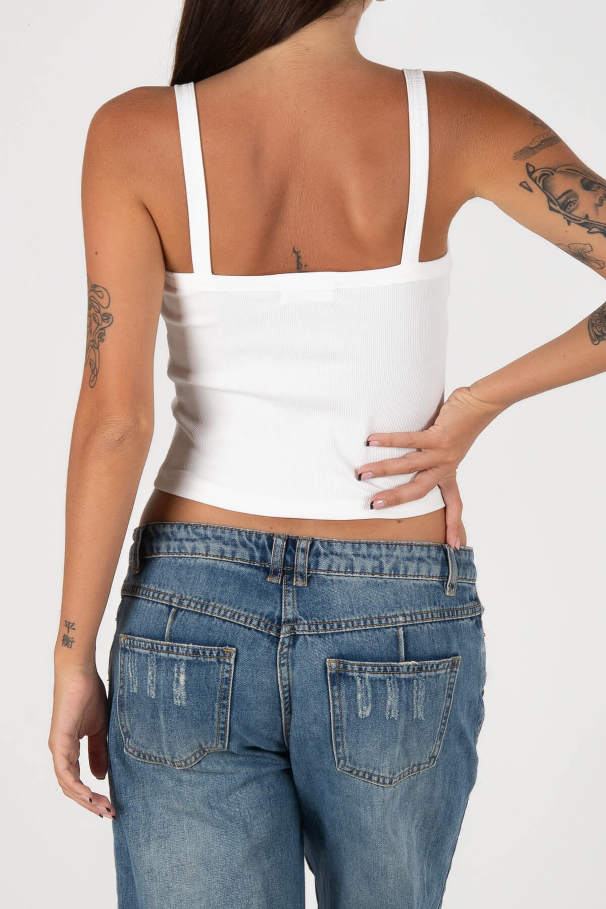 Tourist Tank Singlet | White
