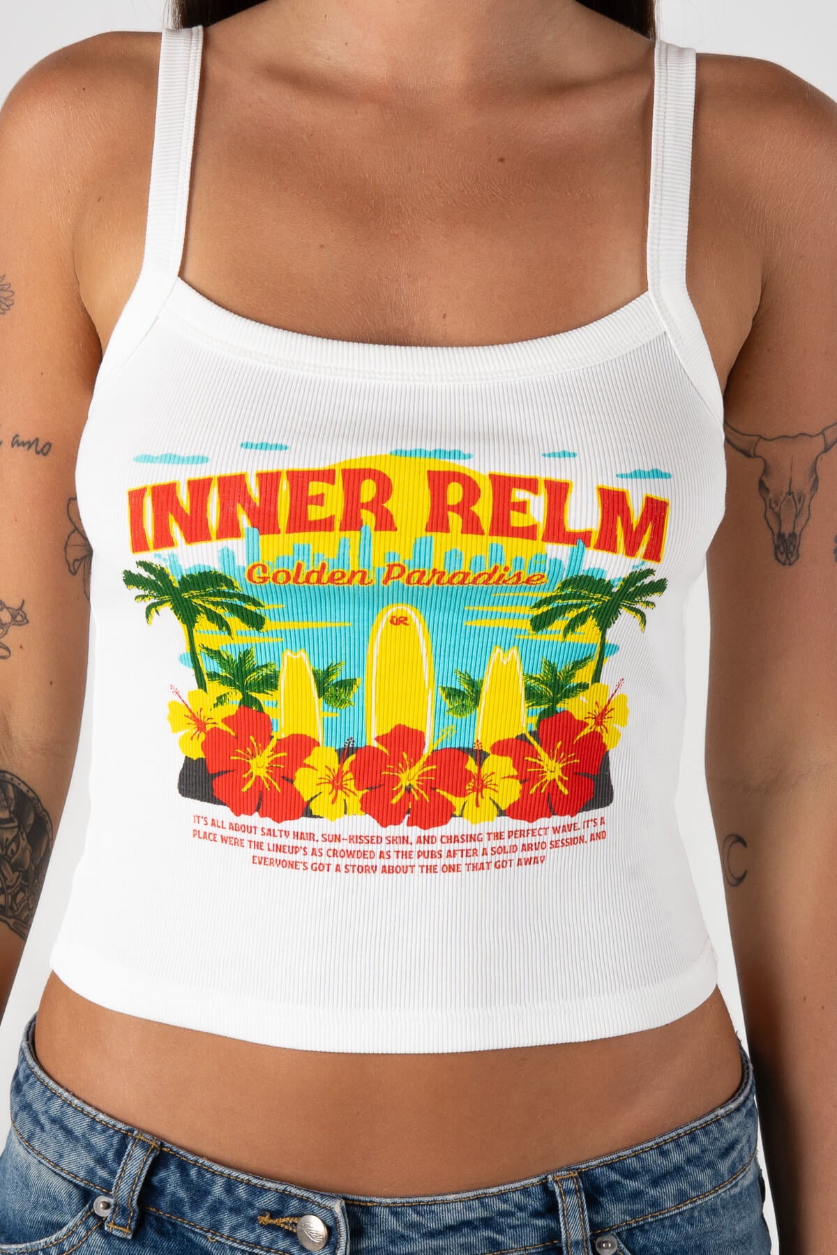Tourist Tank Singlet | White