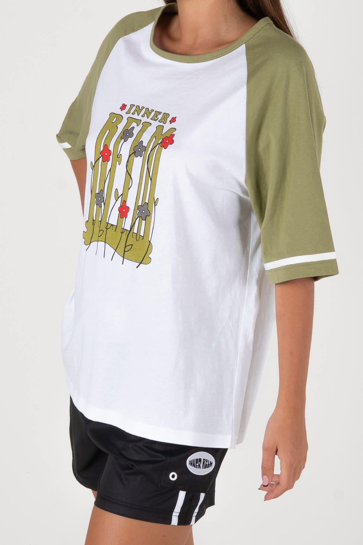 ChillZone Raglan Tee - White/green