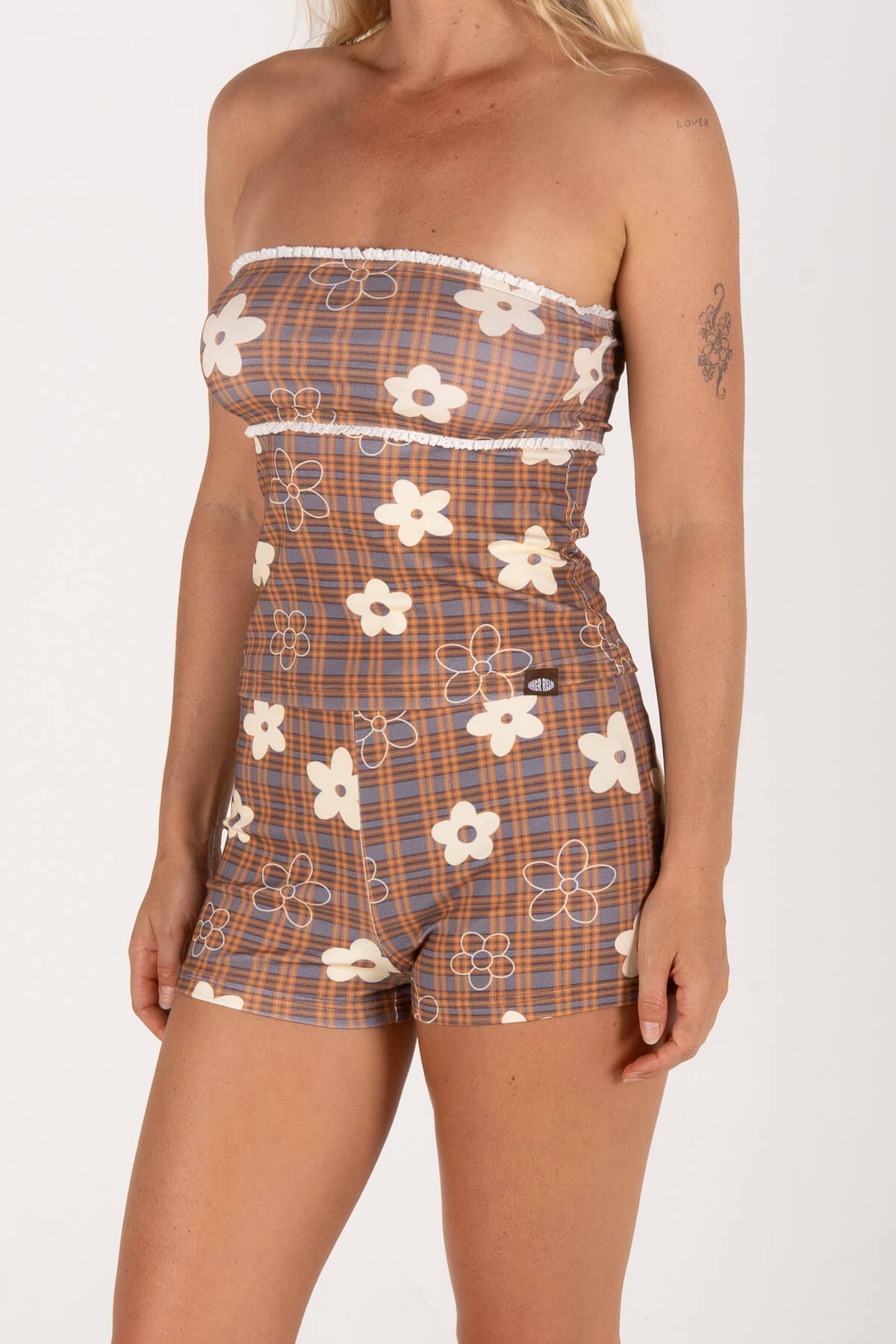 TIGHTLINE BANDEAU | CHOC GINGHAM