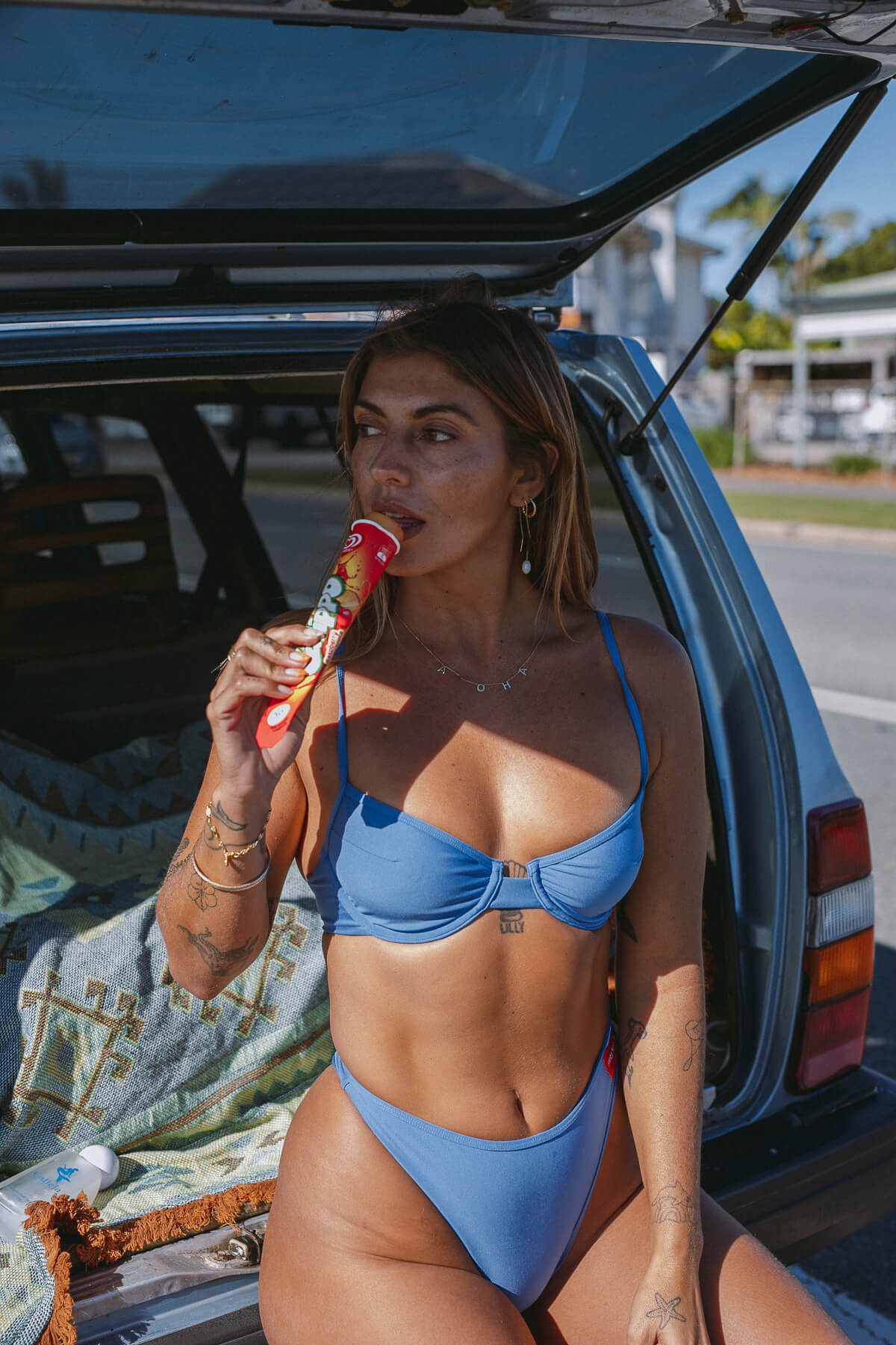 GoodLuck Bikini Bottoms | Blue