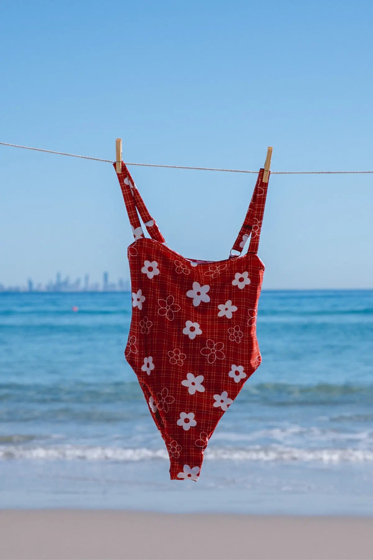 SUNDECK ONE PIECE | GINGHAM RED