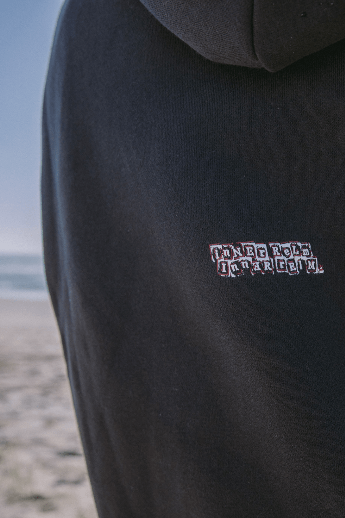 Inner Relm Bad Signal Hoodie Faded Black in Faded Black – Apparel, view 4