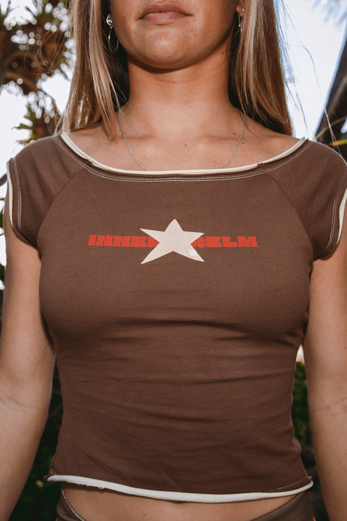 90STAR TEE | CHOCOLATE