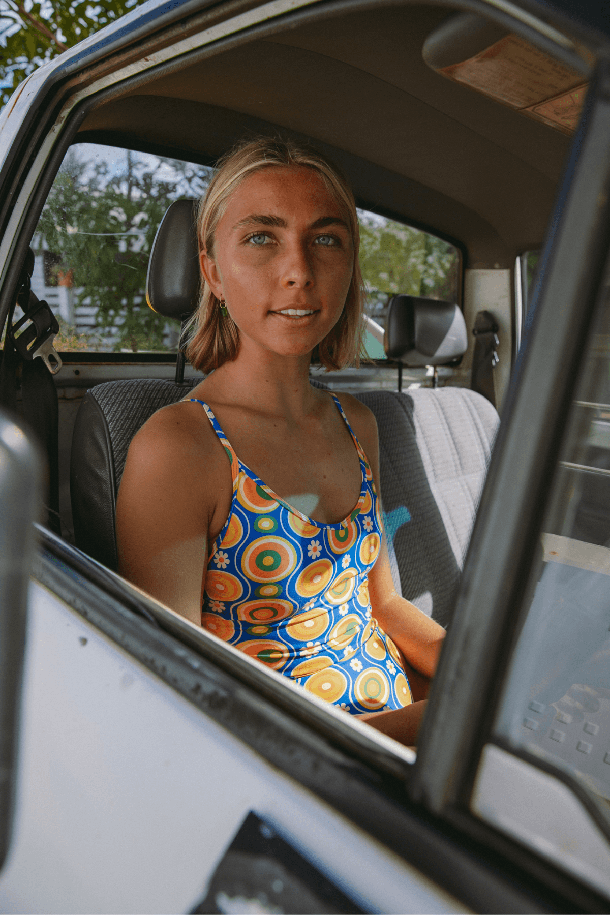 Poolside One Piece | LavaLamp Blue