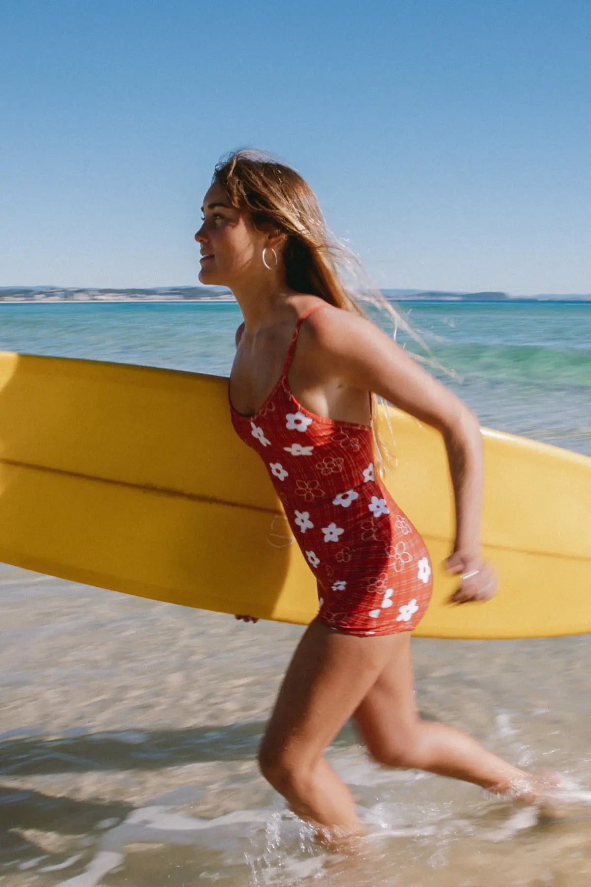MIDDAY SURF SUIT | GINGHAM RED
