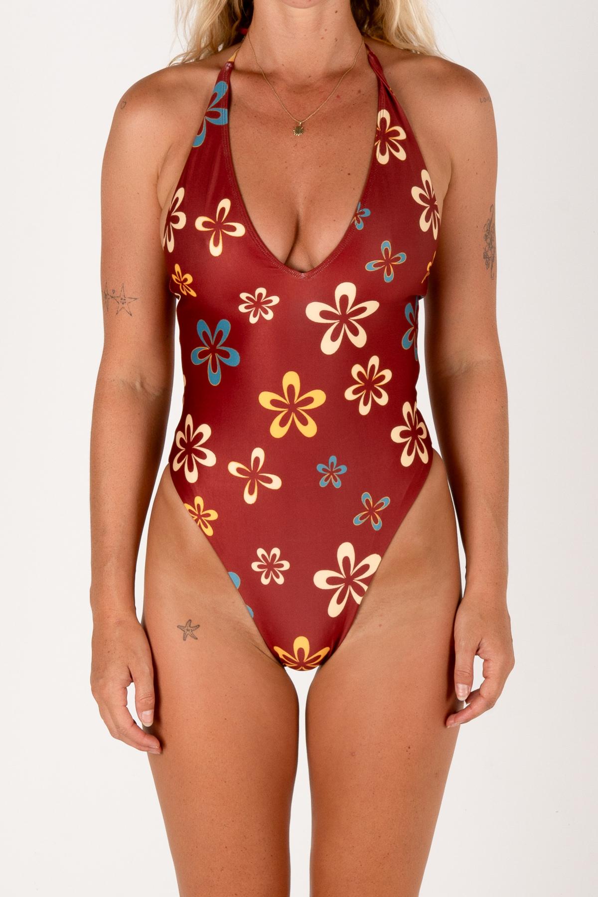 INLOVE ONE PIECE | MAROON FLOWER
