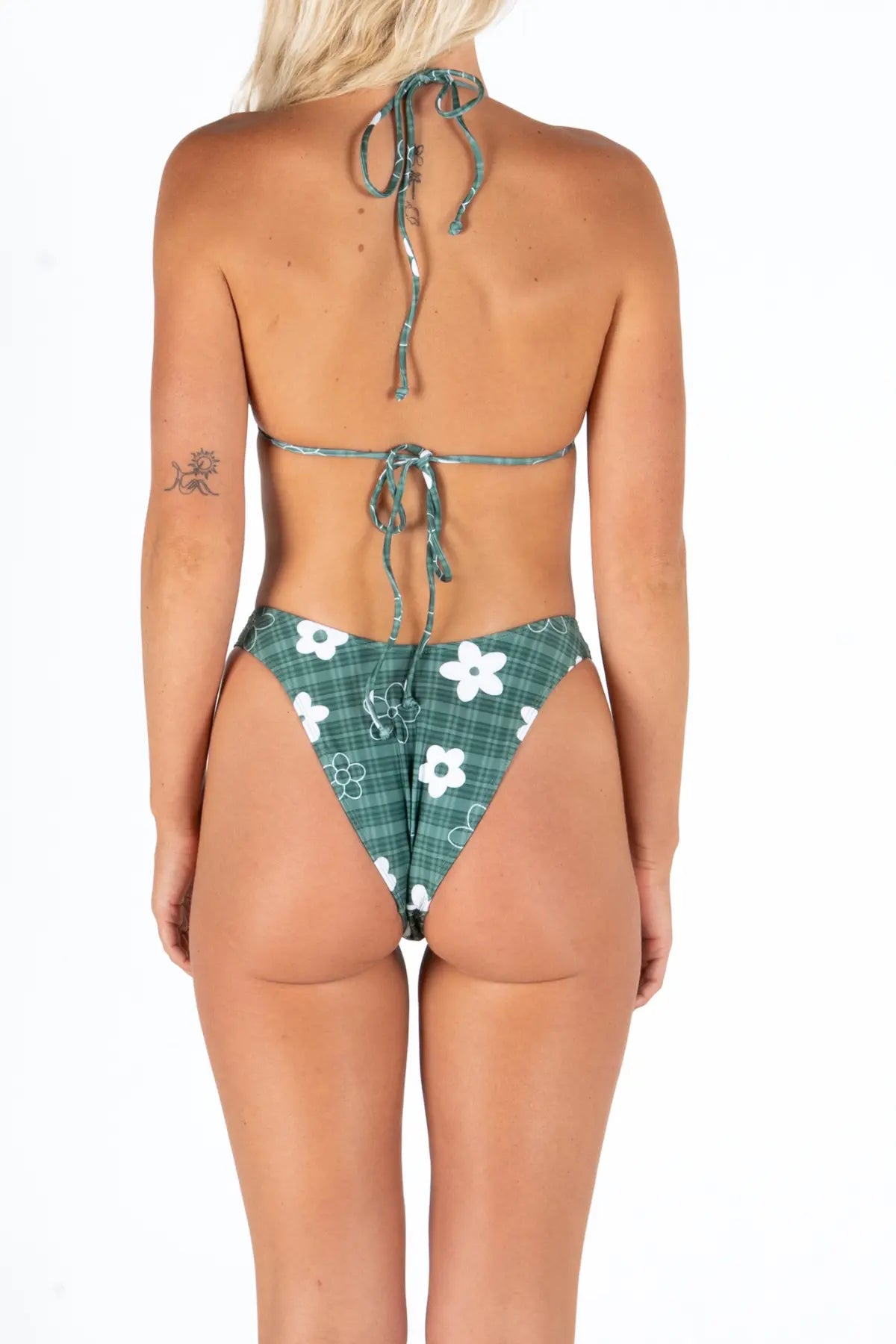 All Day Bikini Bottoms | Gingham Green