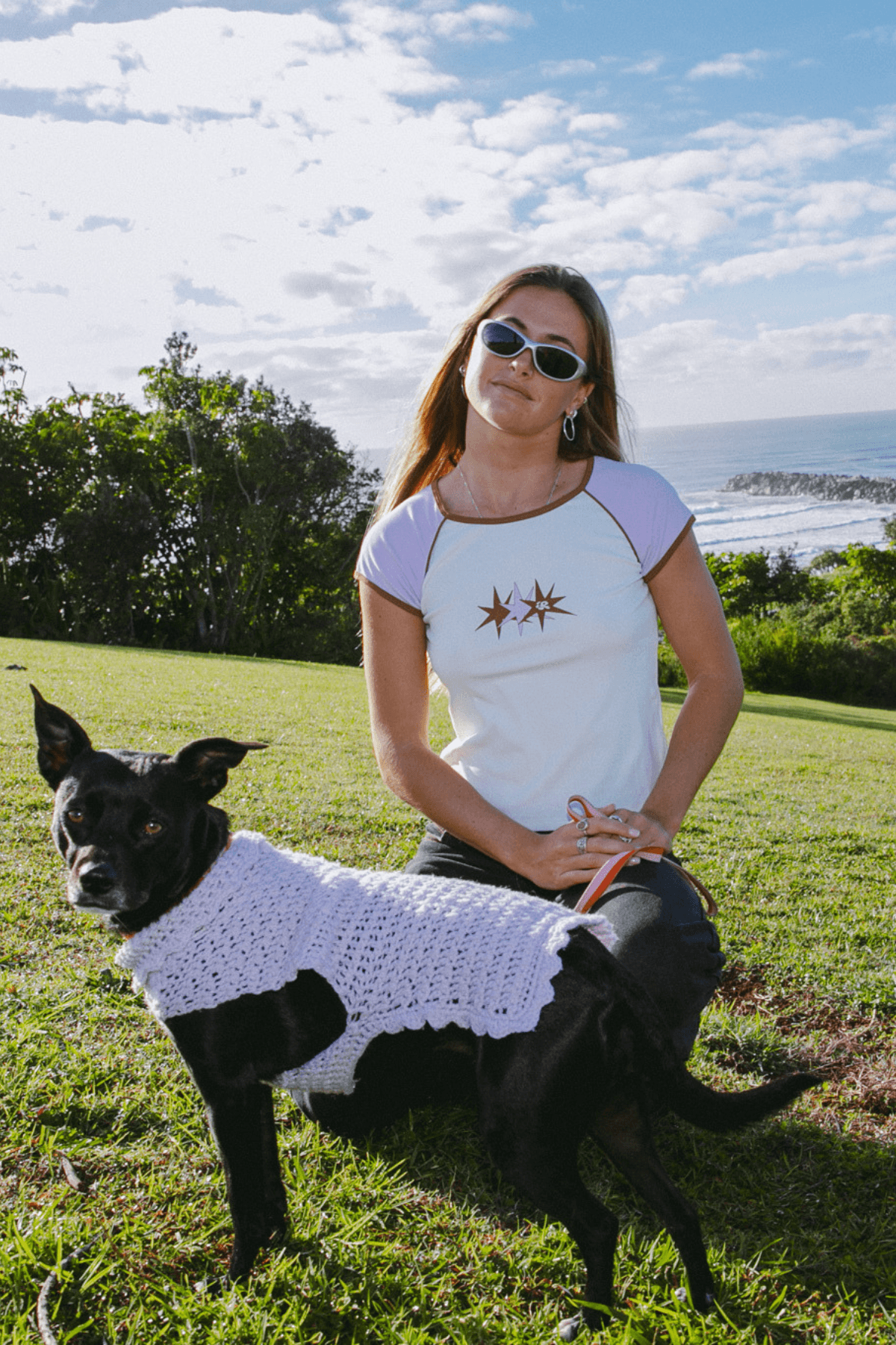 STARSIGN BABY TEE | WHITE/PINK