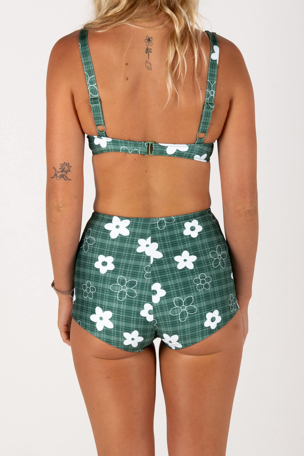 SheBad Shorts | Gingham Green