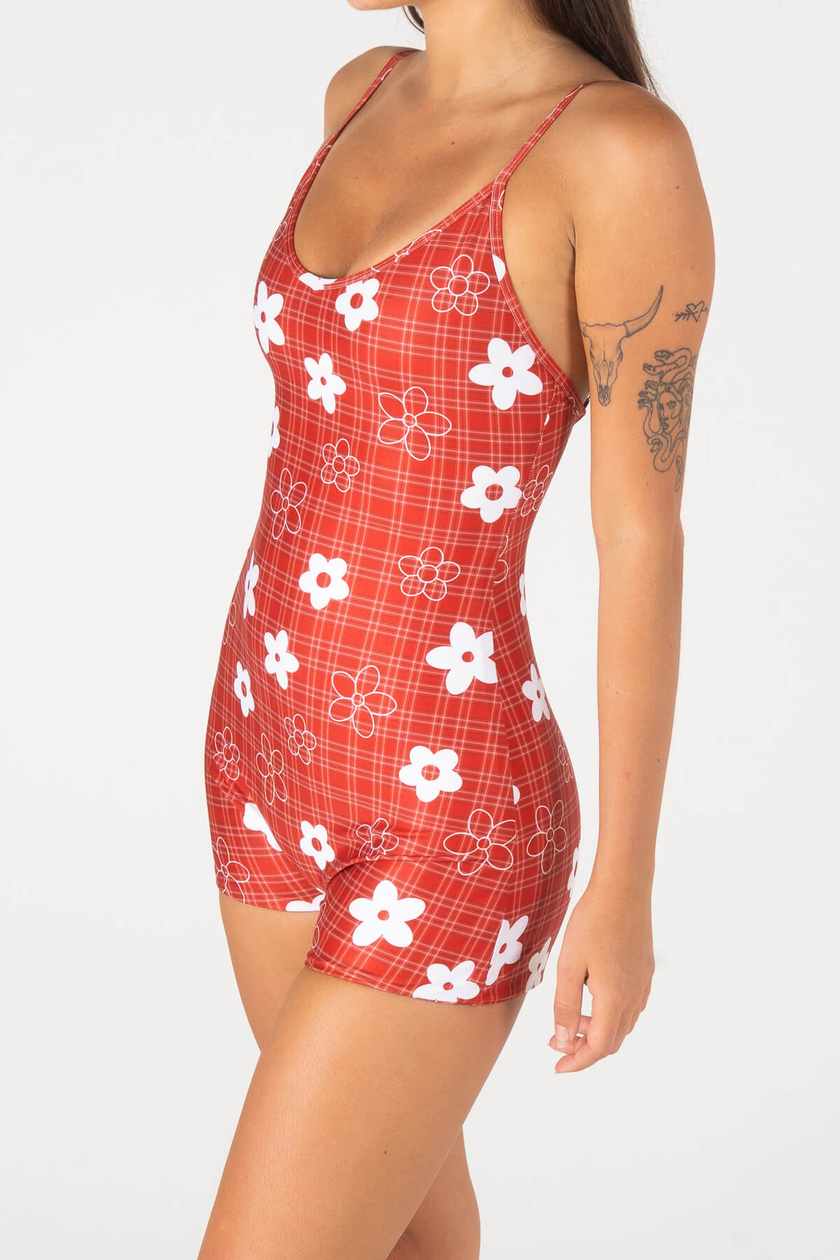 MIDDAY SURF SUIT | GINGHAM RED