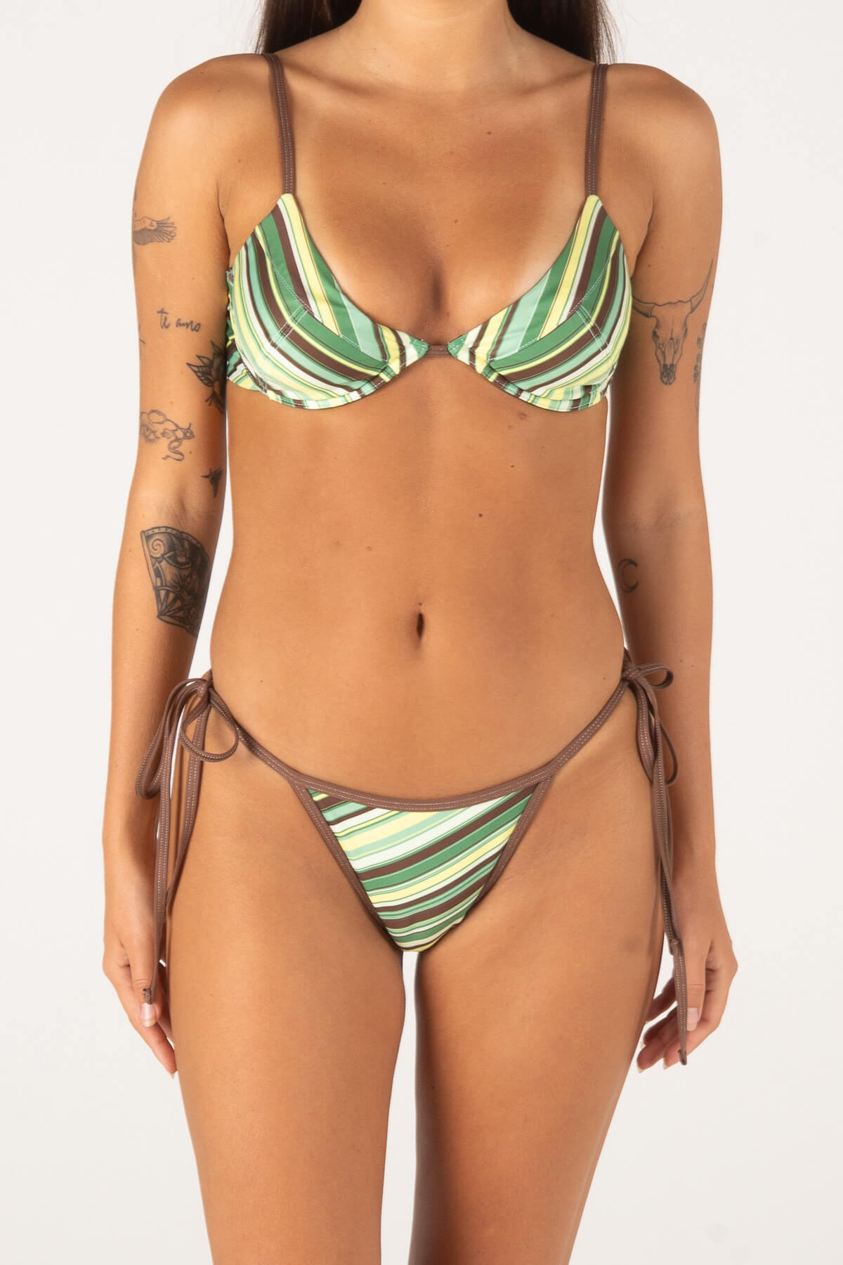 ITSME TOP | GREEN STRIPE