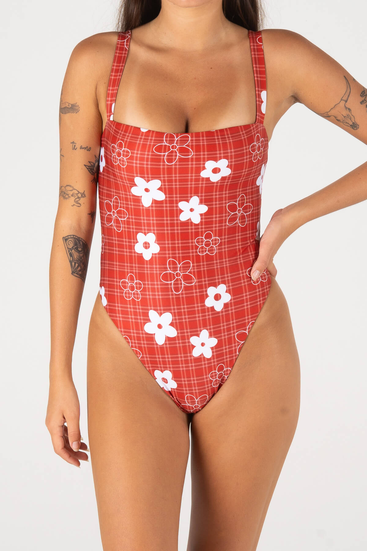 SUNDECK ONE PIECE | GINGHAM RED