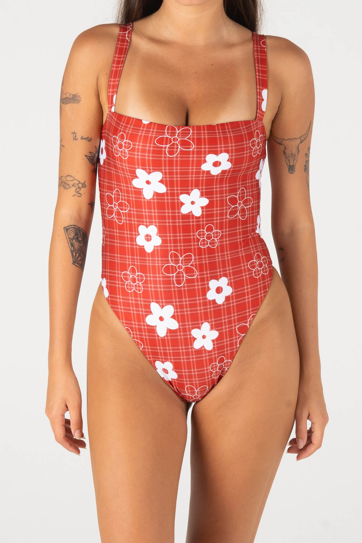 SUNDECK ONE PIECE | GINGHAM RED