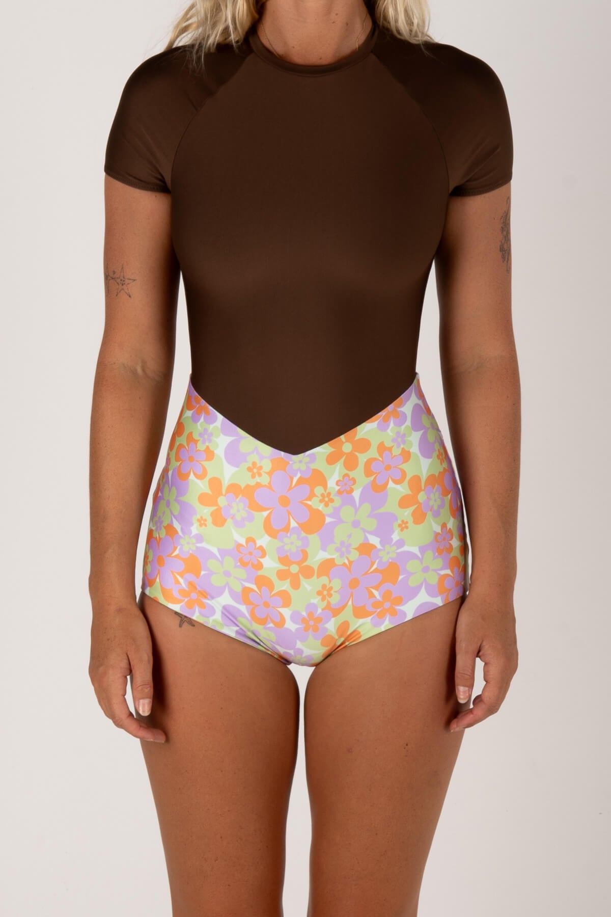 Inner Relm SetWave Surf Suit Choc Candy – Women's Surf Suit