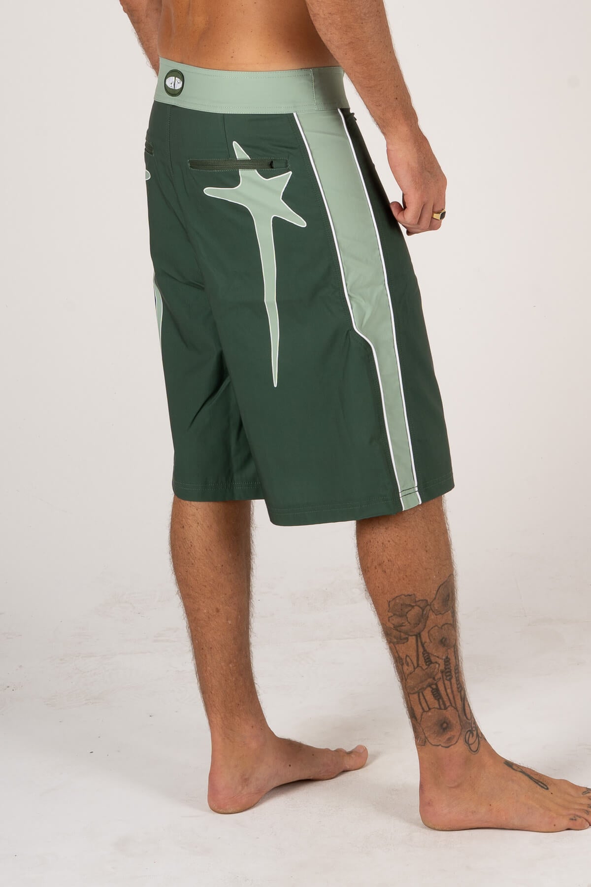 Inner Relm StarMelt Trunks Green in Green – Boardshorts, view 9