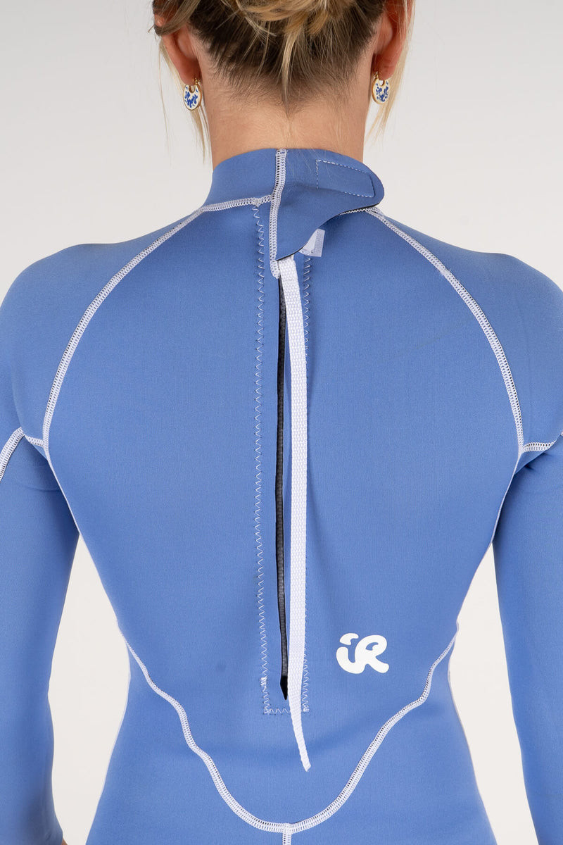 Inner Relm, wetsuit, springsuit, surfing, ladies, blue