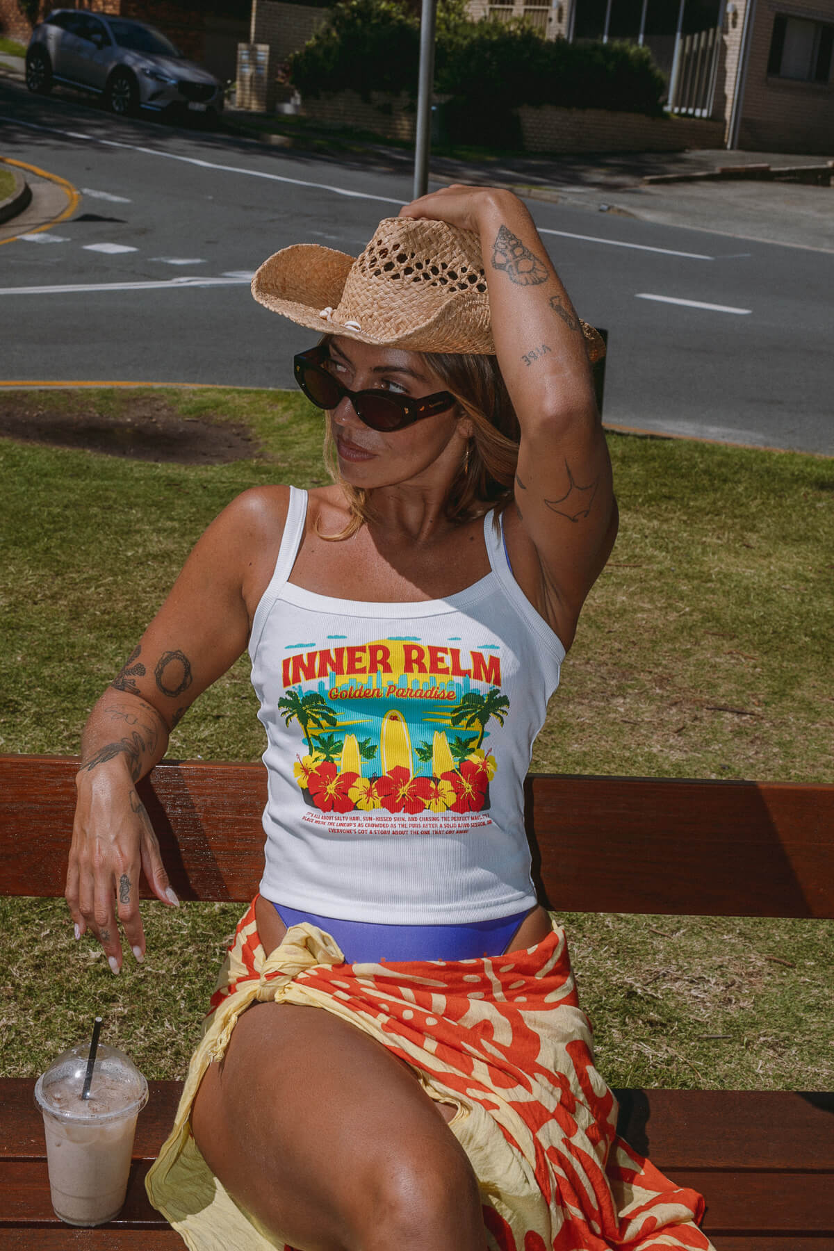 Tourist Tank Singlet | White